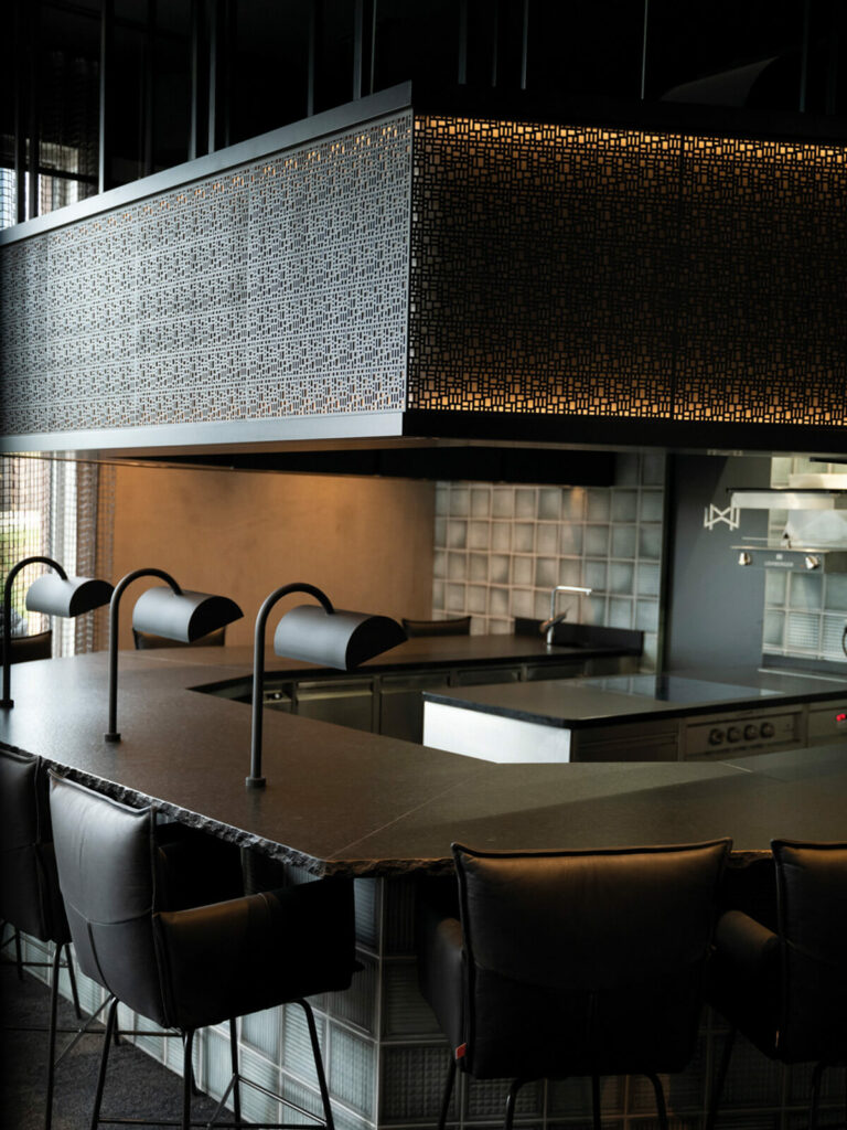 Wandverkleidung, Interiordesign, Raumteiler, Lichtdesign, winterior